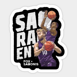 Domantas Sabonis & De'Aaron Fox Sacramento Duo Sticker